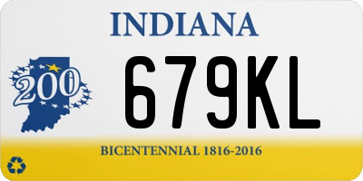 IN license plate 679KL