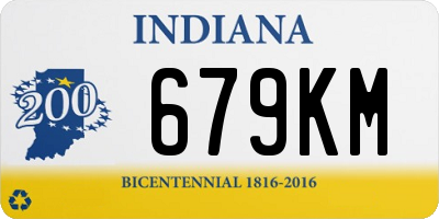 IN license plate 679KM