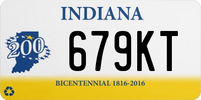 IN license plate 679KT