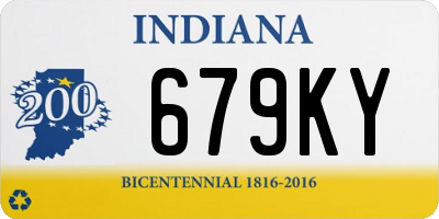 IN license plate 679KY