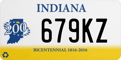 IN license plate 679KZ