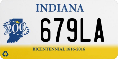 IN license plate 679LA