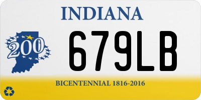 IN license plate 679LB