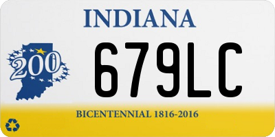 IN license plate 679LC