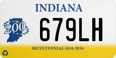 IN license plate 679LH