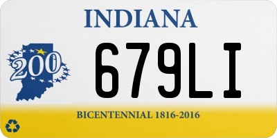 IN license plate 679LI
