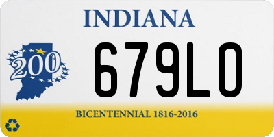 IN license plate 679LO