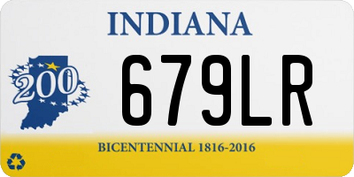 IN license plate 679LR