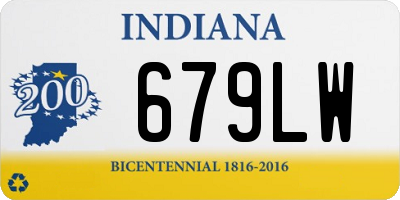 IN license plate 679LW