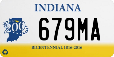 IN license plate 679MA