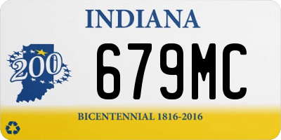 IN license plate 679MC