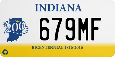 IN license plate 679MF