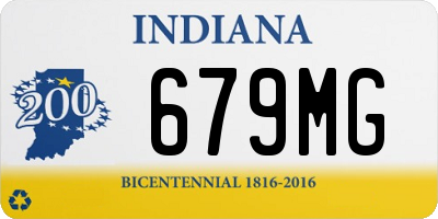 IN license plate 679MG