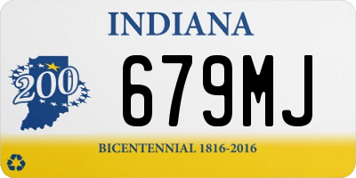 IN license plate 679MJ