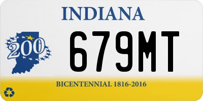 IN license plate 679MT