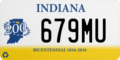 IN license plate 679MU