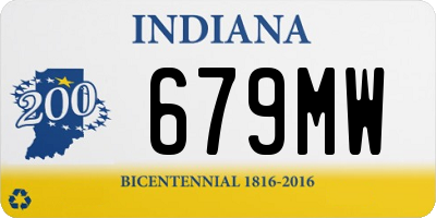 IN license plate 679MW