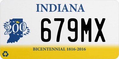 IN license plate 679MX