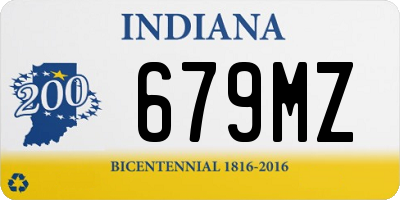 IN license plate 679MZ
