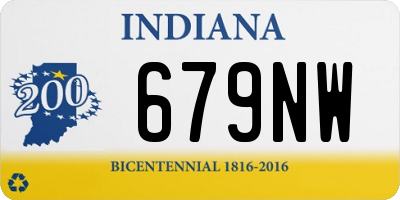 IN license plate 679NW