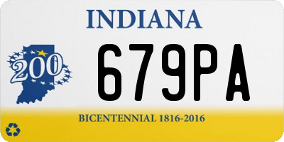 IN license plate 679PA