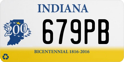 IN license plate 679PB