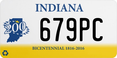 IN license plate 679PC