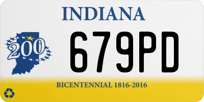 IN license plate 679PD