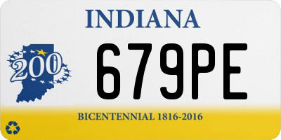 IN license plate 679PE