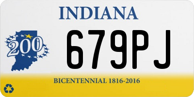 IN license plate 679PJ