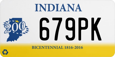 IN license plate 679PK