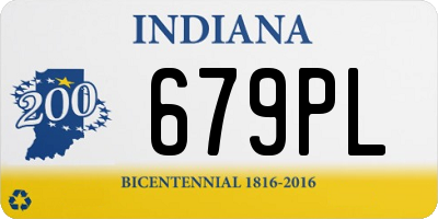 IN license plate 679PL