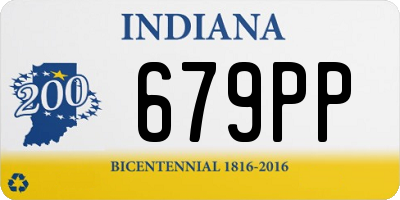 IN license plate 679PP