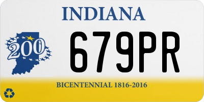 IN license plate 679PR