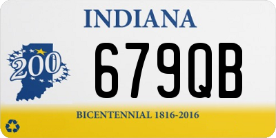IN license plate 679QB