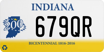 IN license plate 679QR