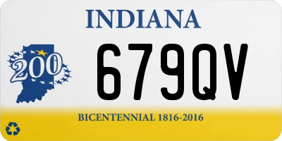 IN license plate 679QV