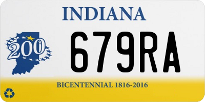 IN license plate 679RA