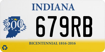IN license plate 679RB