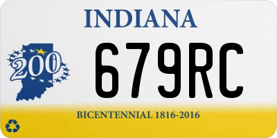 IN license plate 679RC