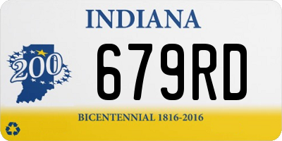 IN license plate 679RD