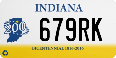 IN license plate 679RK