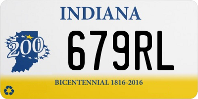 IN license plate 679RL