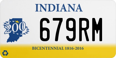 IN license plate 679RM