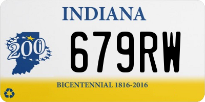 IN license plate 679RW
