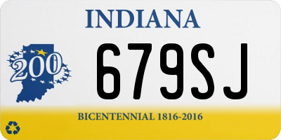 IN license plate 679SJ