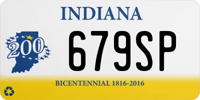 IN license plate 679SP