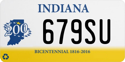 IN license plate 679SU