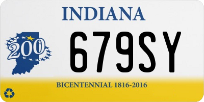 IN license plate 679SY