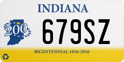 IN license plate 679SZ